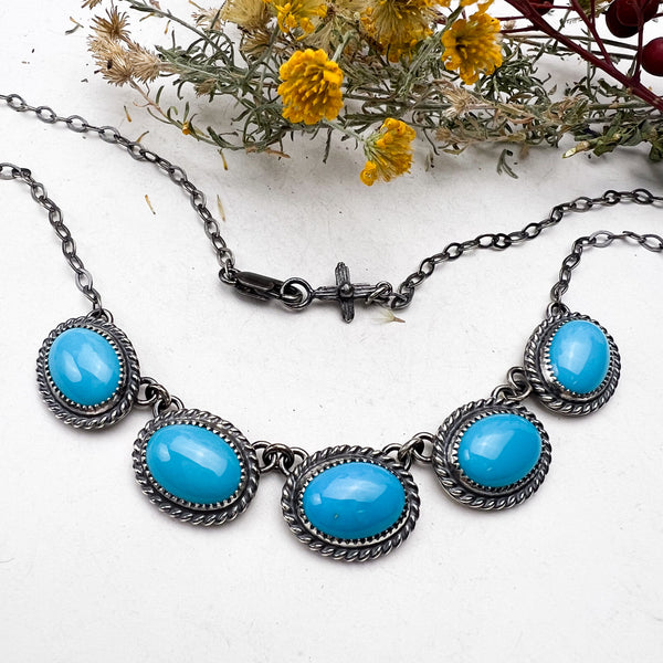 Linked Turquoise Necklace