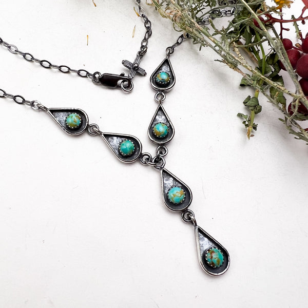 Turquoise Teardrop Necklace