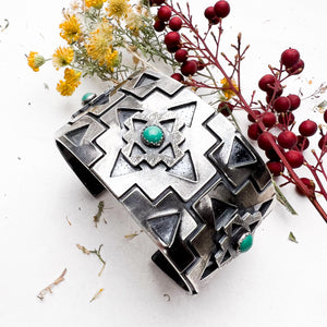 Four Corners Statement Turquoise Cuff