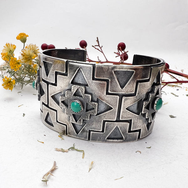 Four Corners Statement Turquoise Cuff
