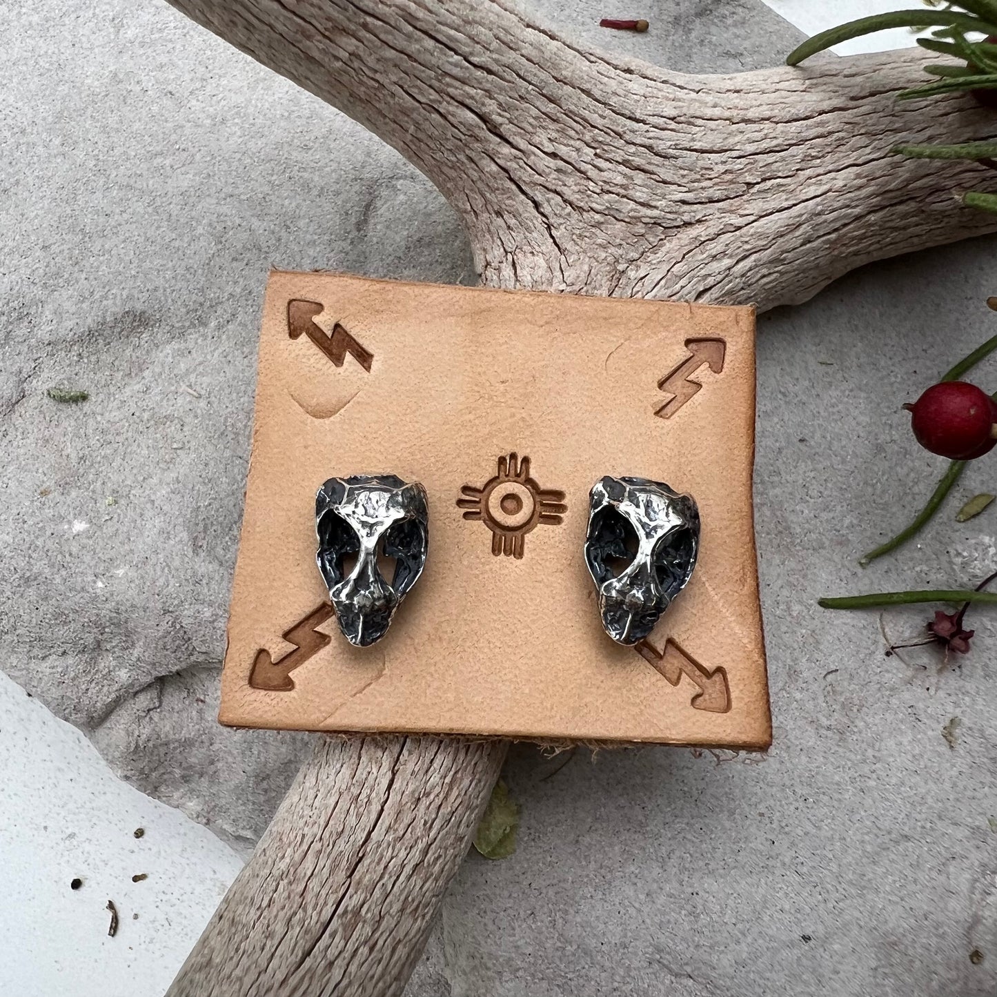 Gila Whiptail Lizard Stud Earrings