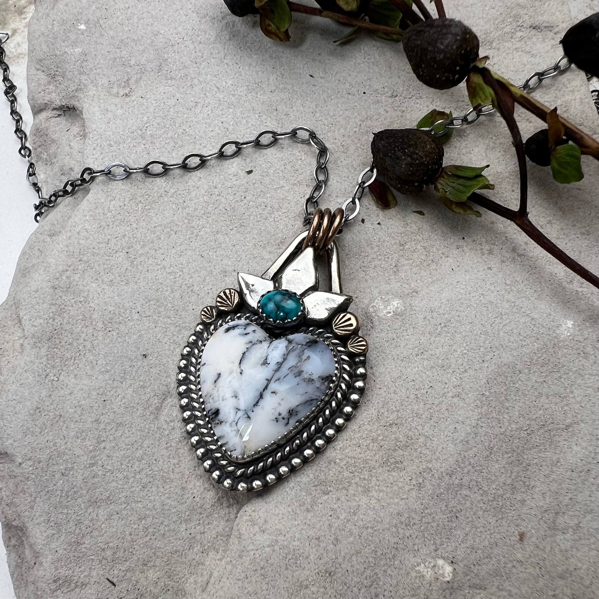 Heart Necklace - Meltdown Studio Jewelry