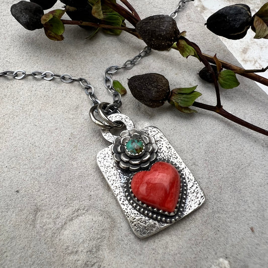 Corazón Dog Tag Necklace