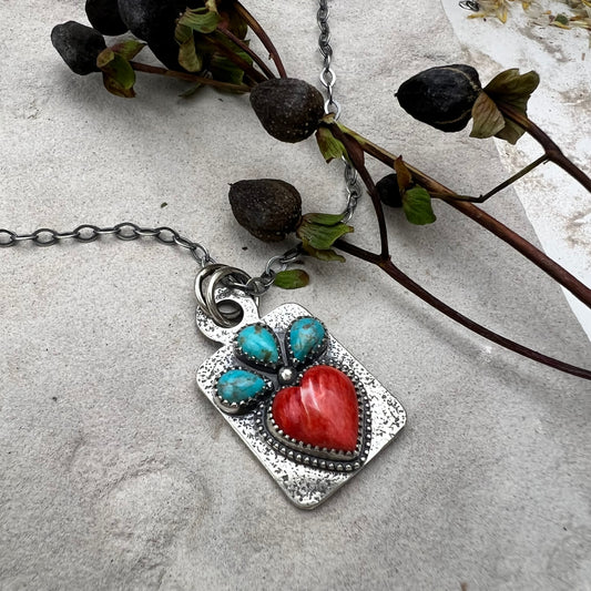 Corazón Dog Tag Necklace