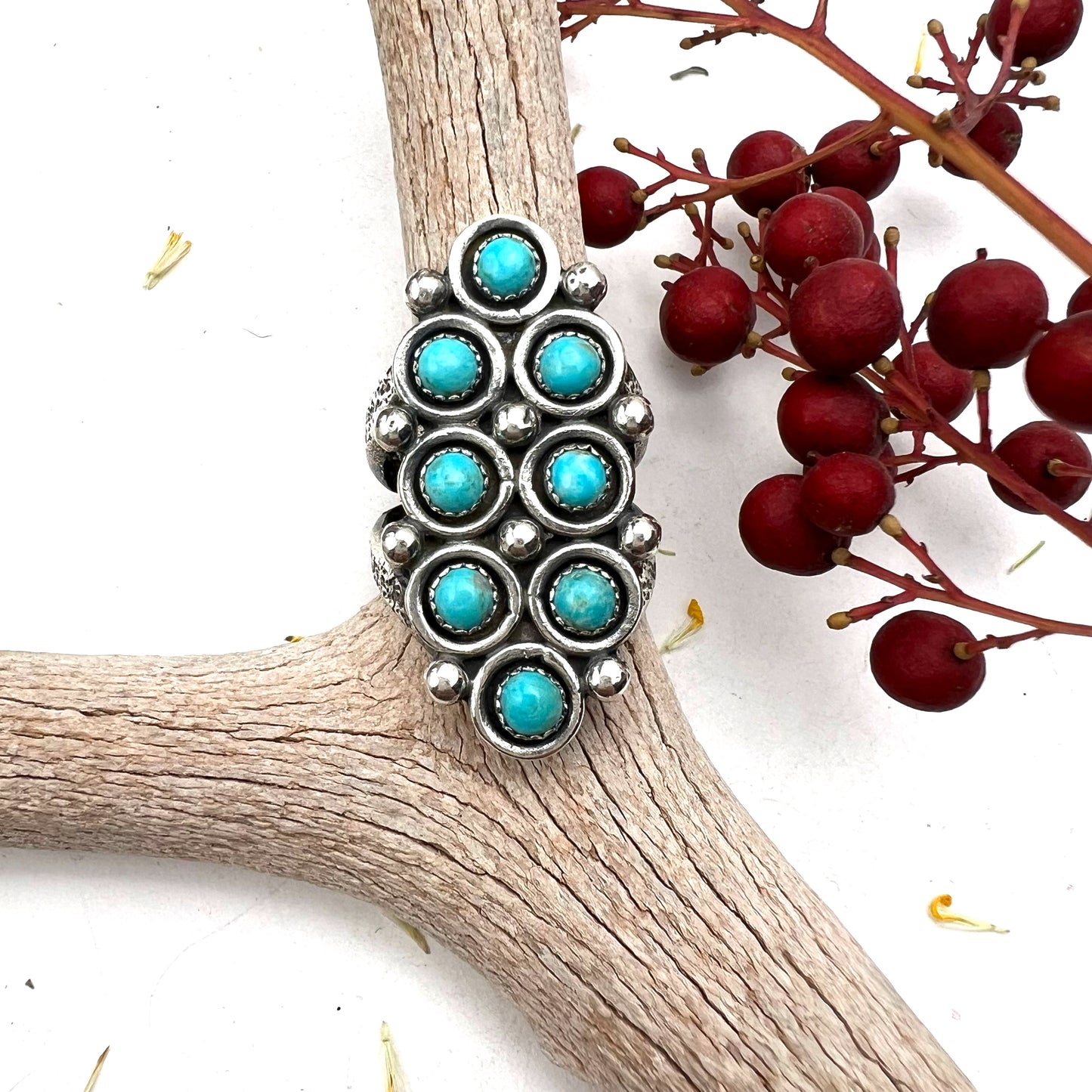 Turquoise Cluster Ring