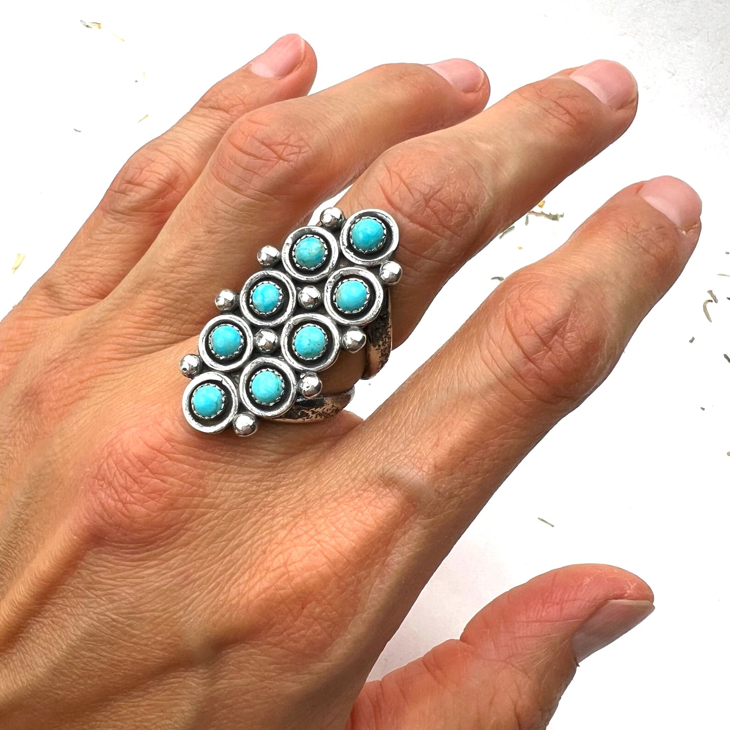 Turquoise Cluster Ring