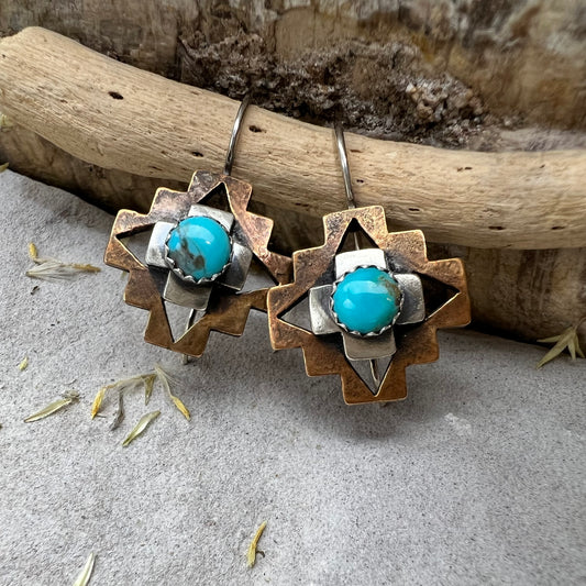 Turquoise Cruz Earrings
