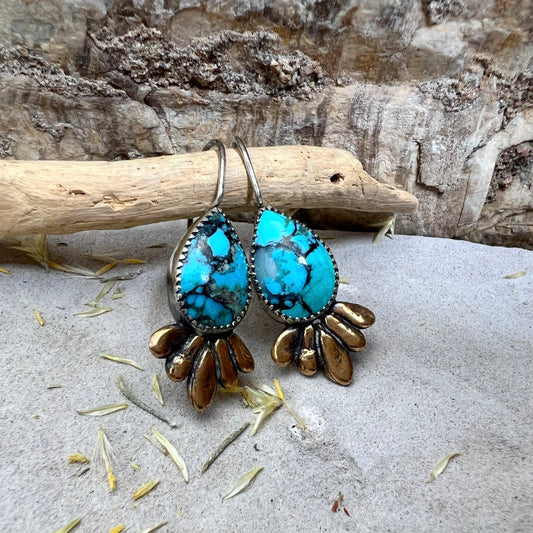 Turquoise Bloom Earrings
