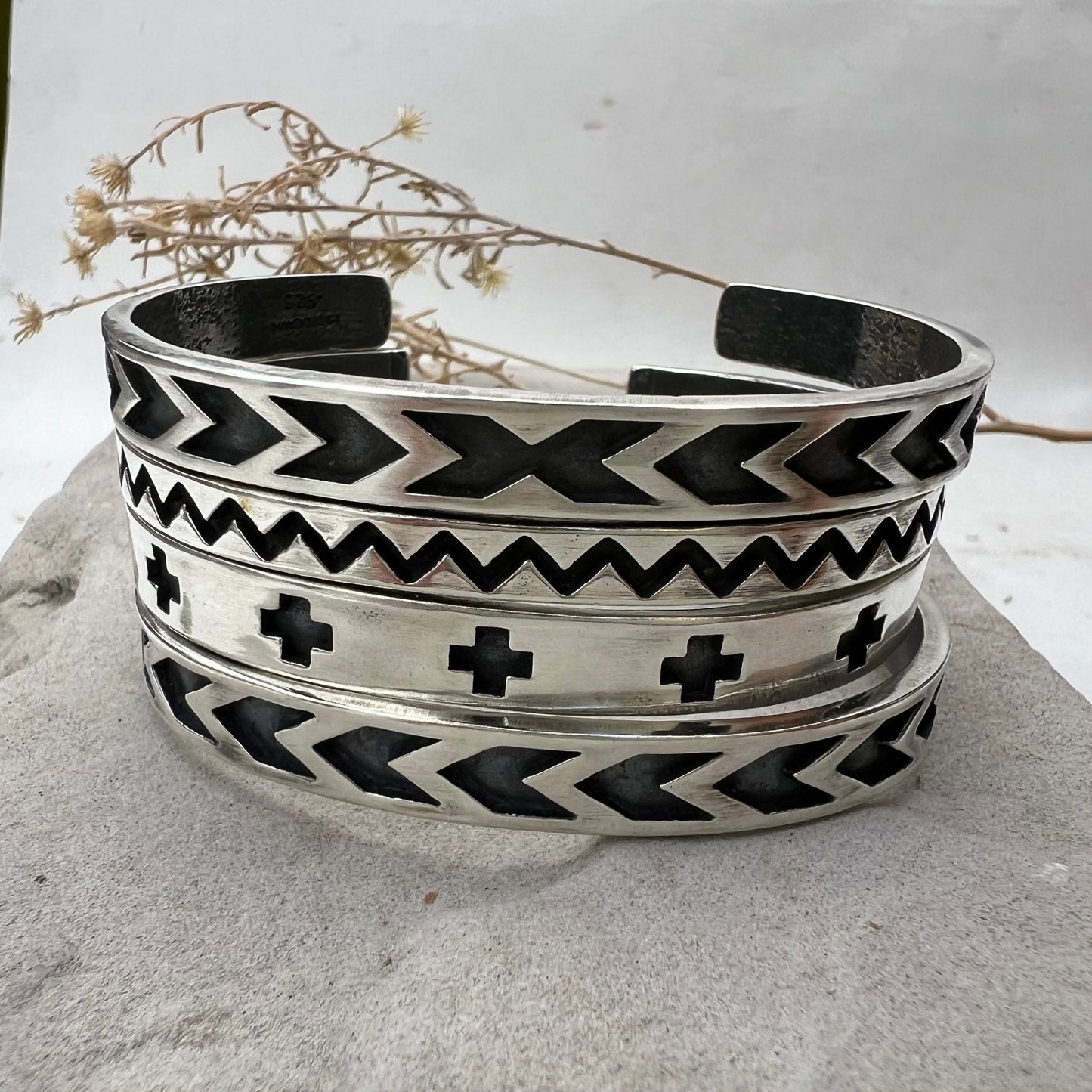 Paths Crossing Cuff Bracelet