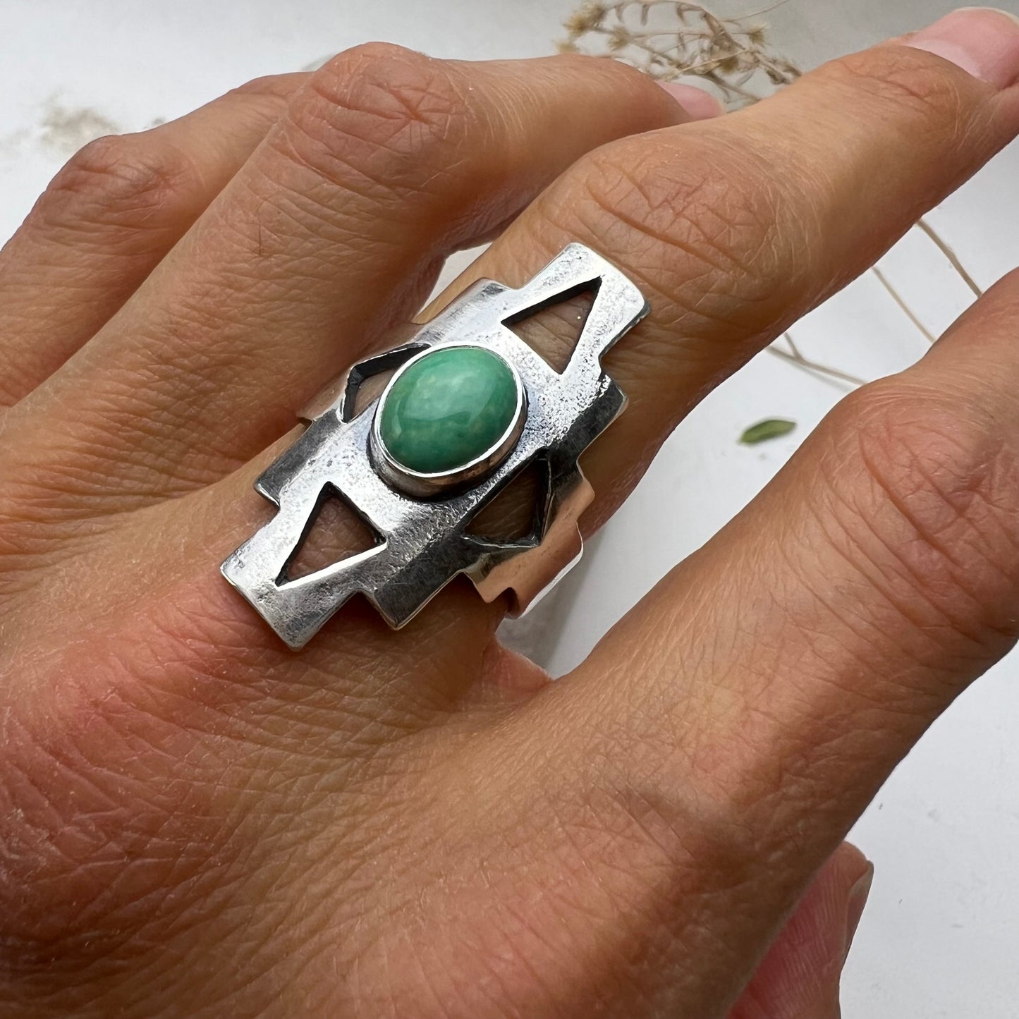 Turquoise Cruz Ring