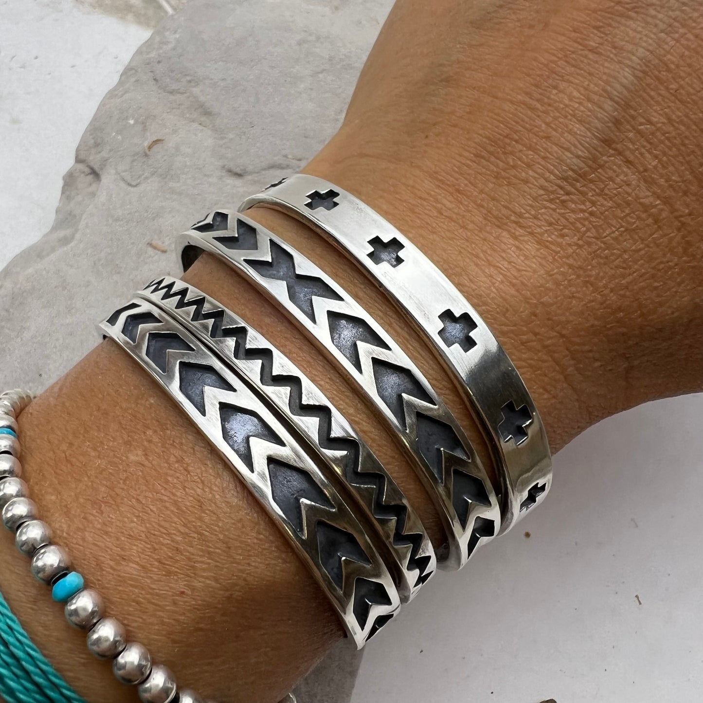 Paths Crossing Cuff Bracelet
