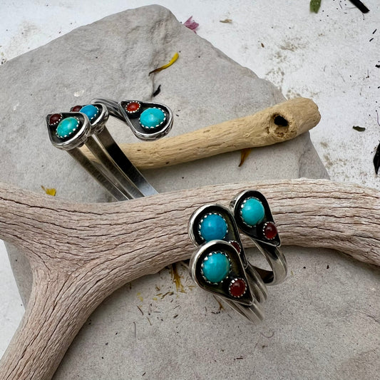Turquoise Teardrop Cuff