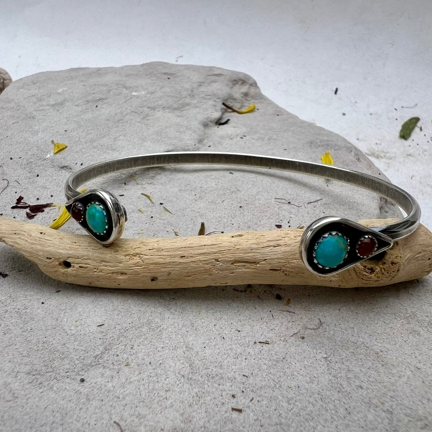 Turquoise Teardrop Cuff