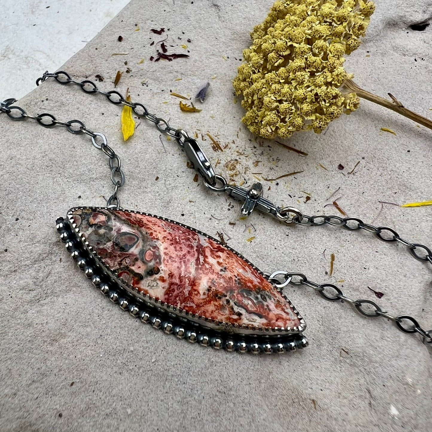 Agate Marquise Necklace