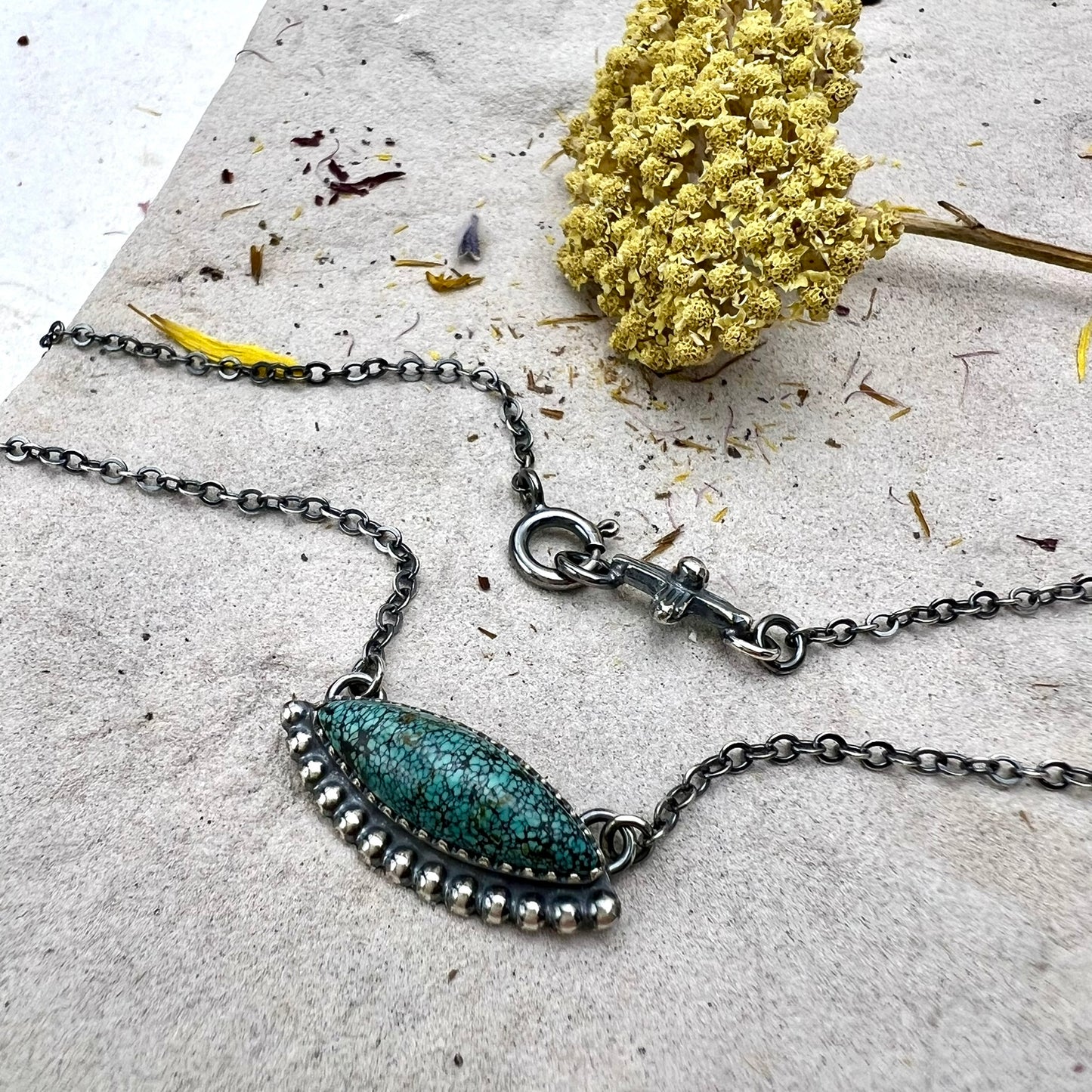 Turquoise Marquise Necklace