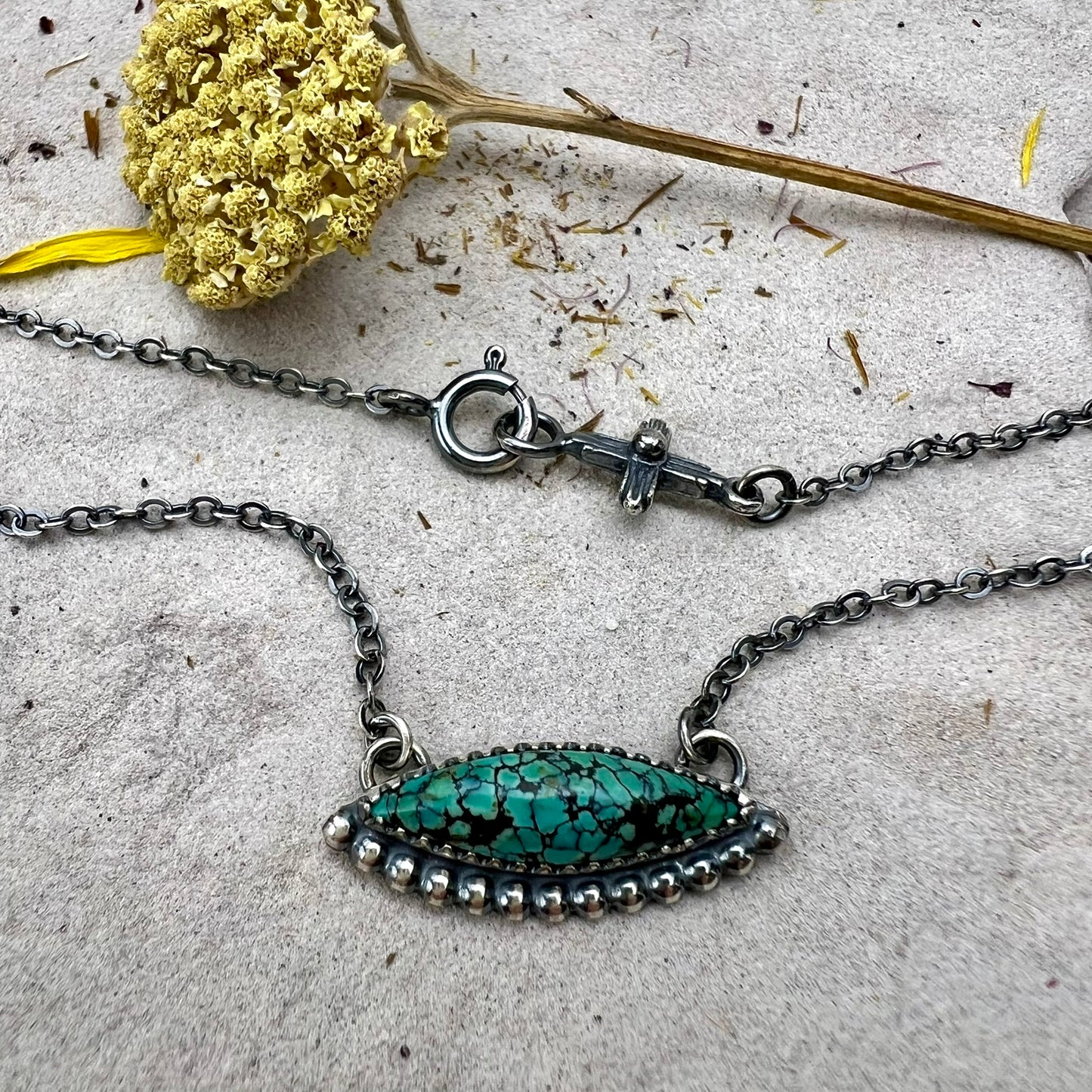 Turquoise Marquise Necklace