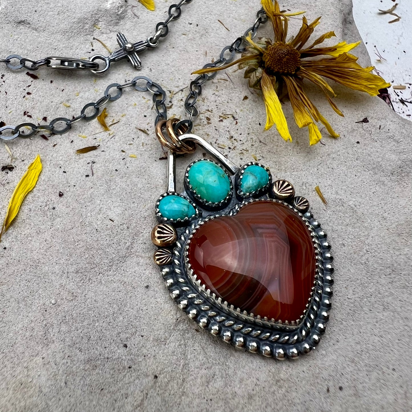 Red Jasper Corazón Necklace