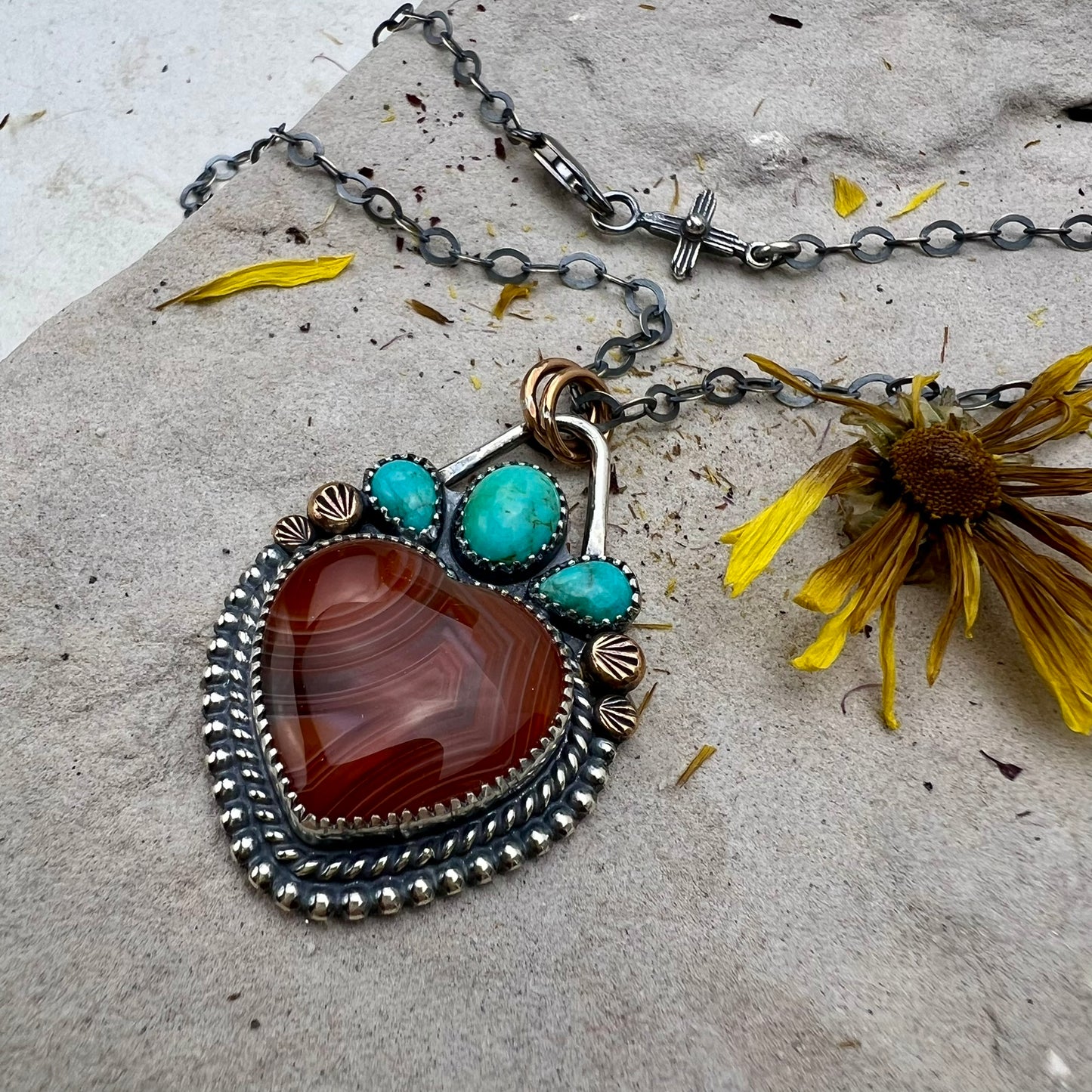 Red Jasper Corazón Necklace