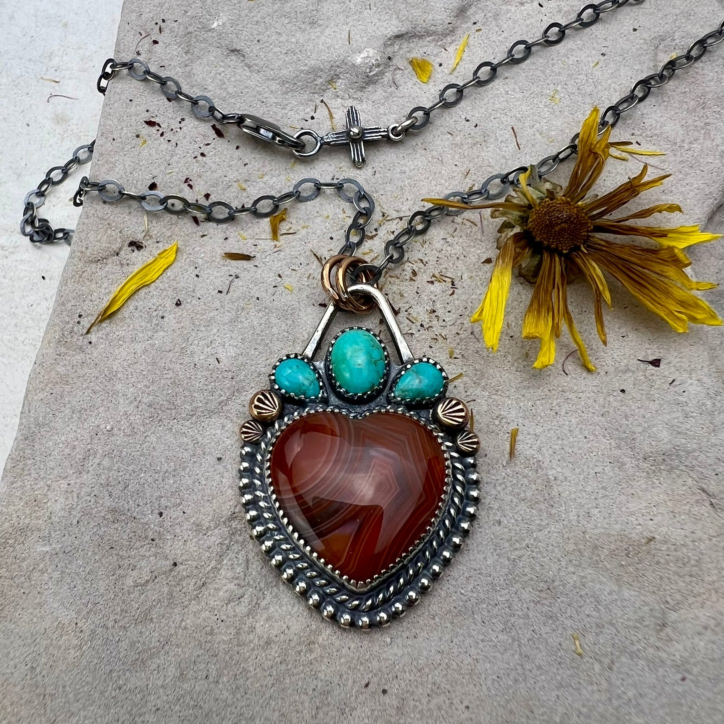 Red Jasper Corazón Necklace