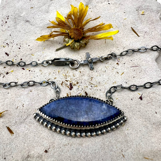 Lapis Marquise Necklace