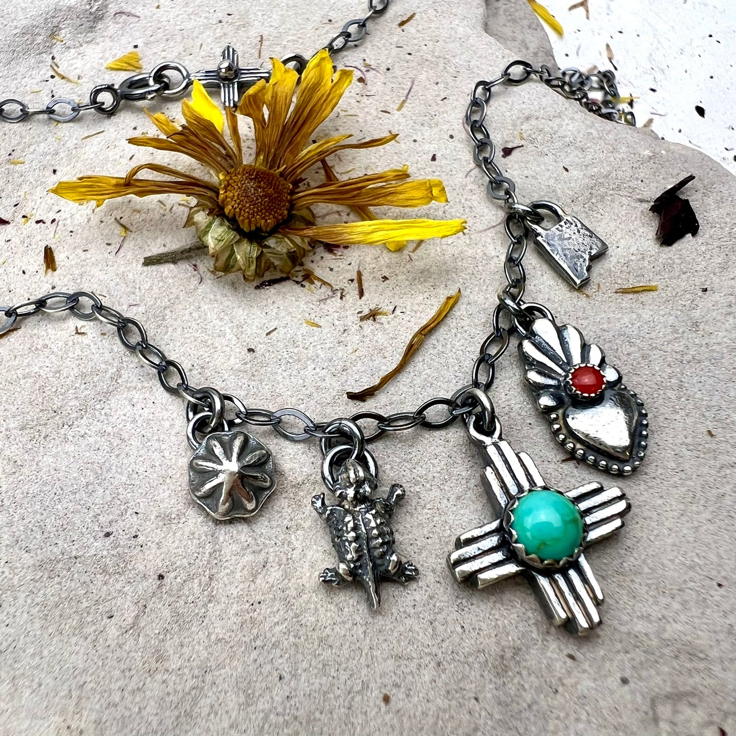 Petite New Mexico Charm Necklace