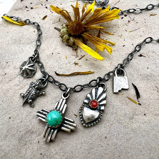 Petite New Mexico Charm Necklace