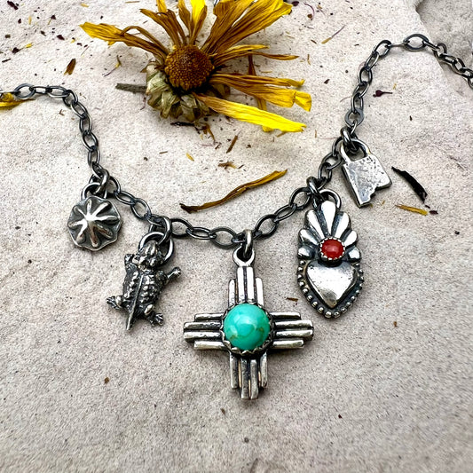 Petite New Mexico Charm Necklace