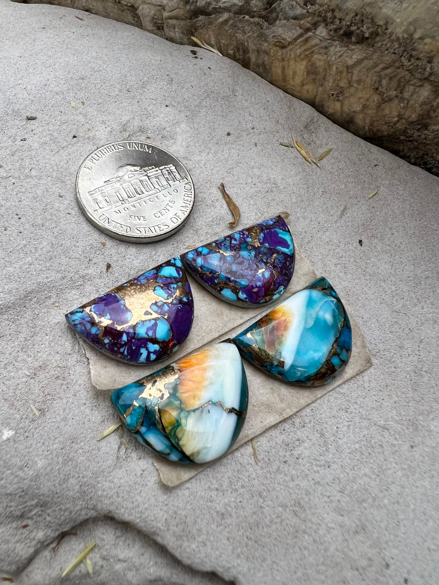 Mojave Half Moon Cabochons