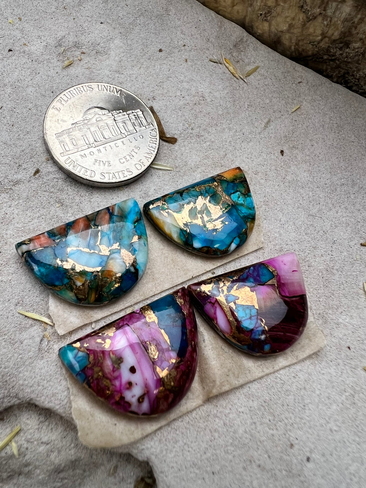 Mojave Half Moon Cabochons