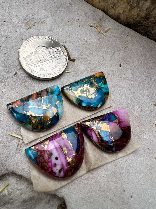 Mojave Half Moon Cabochons