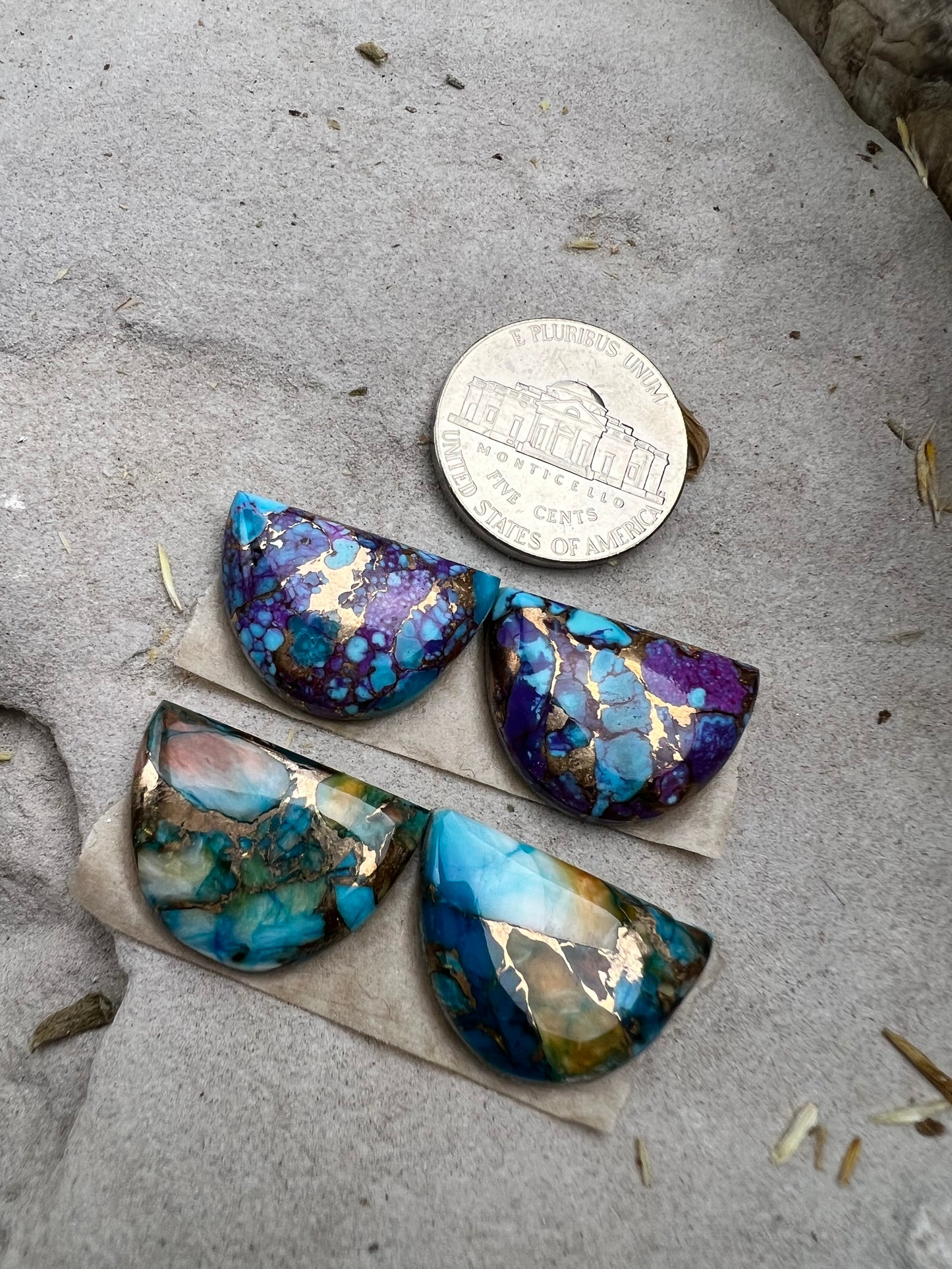 Mojave Half Moon Cabochons