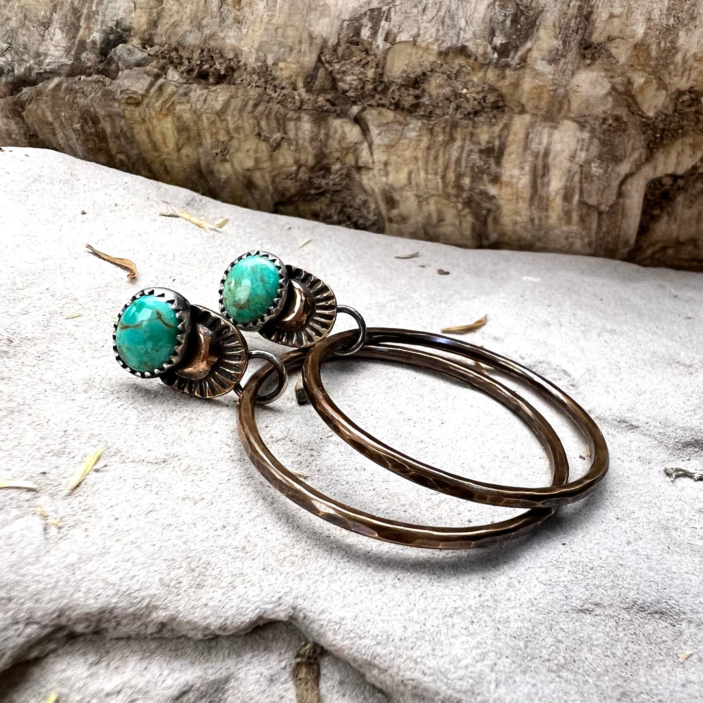 Turquoise Hoop Earrings
