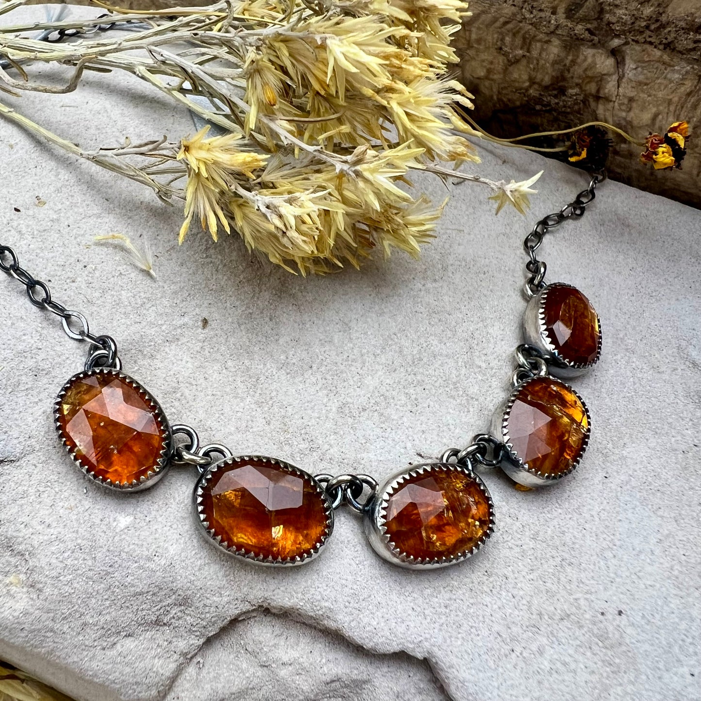 Kyanite Linked Necklace