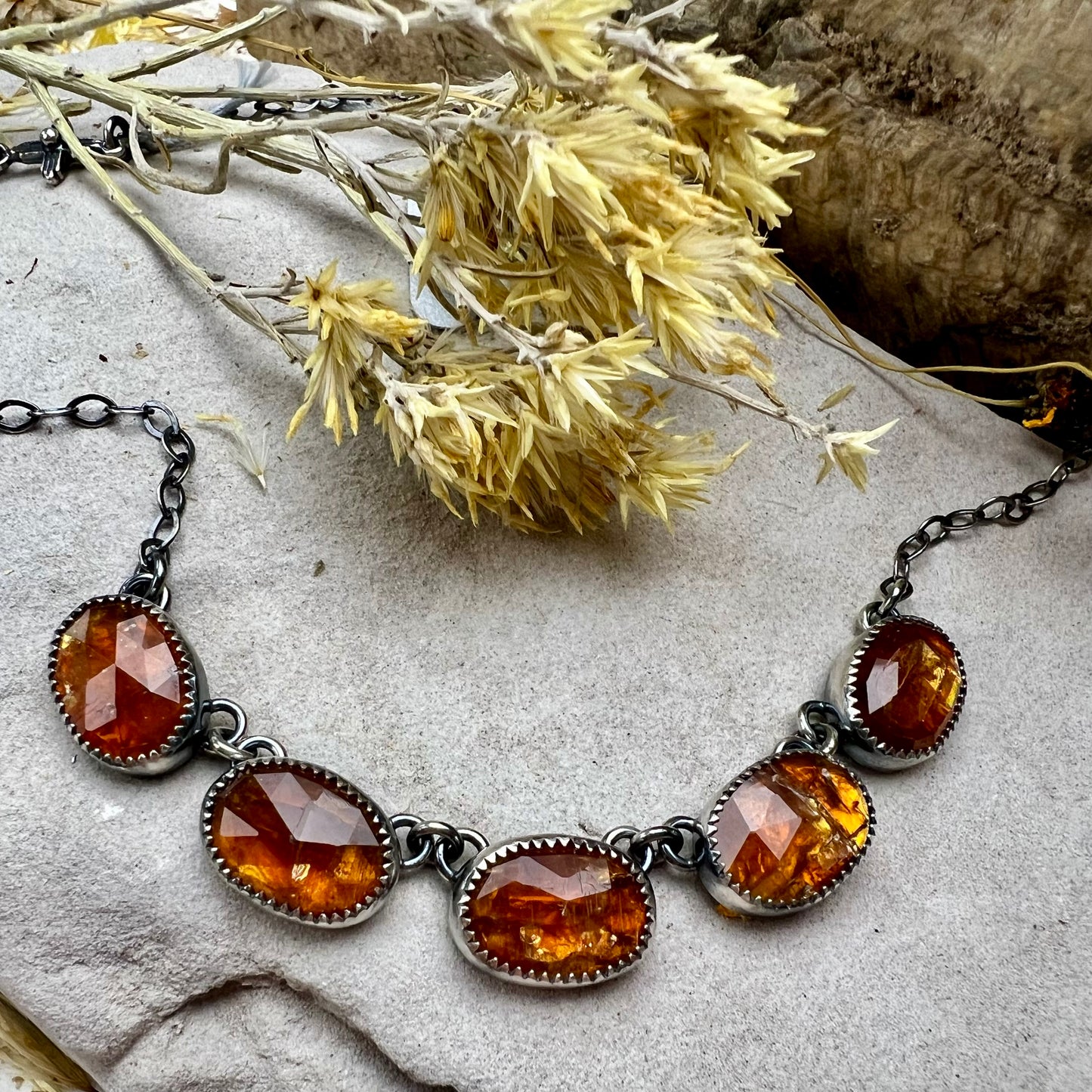 Kyanite Linked Necklace