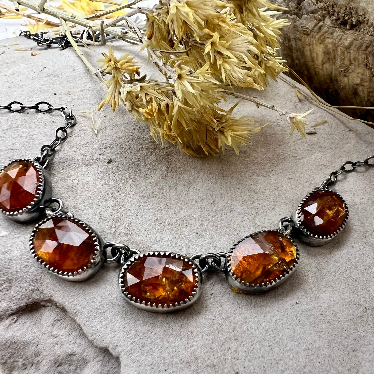 Kyanite Linked Necklace