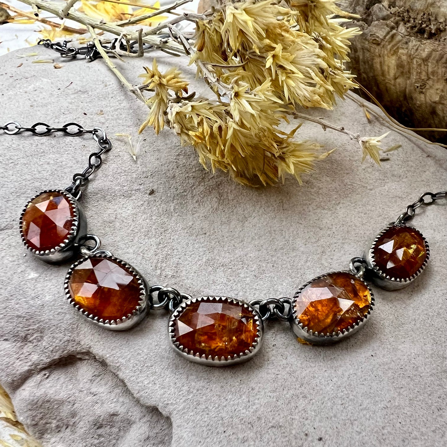 Kyanite Linked Necklace