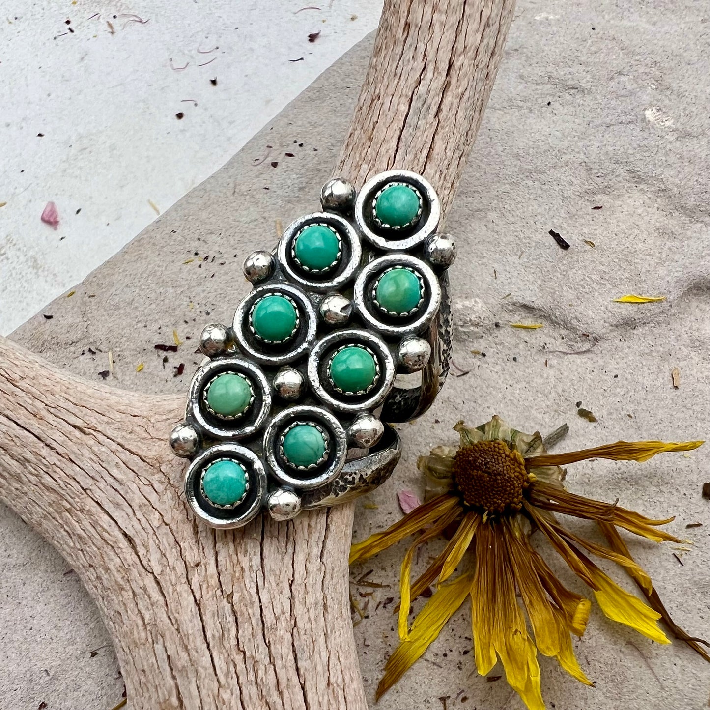 Turquoise Cluster Ring