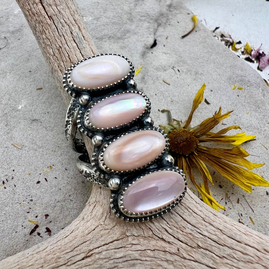 Mother of Pearl Statement Ring