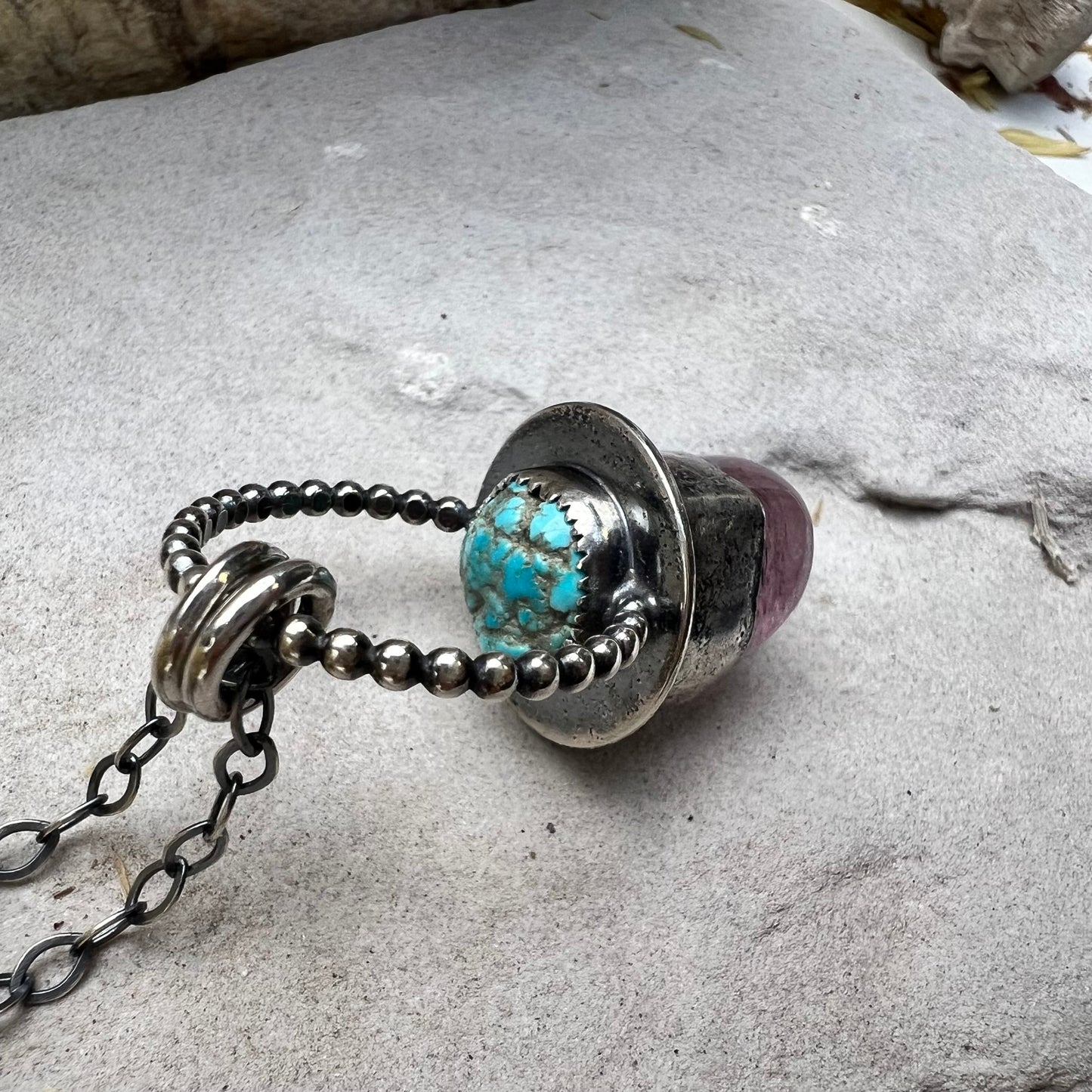 Tourmaline Pendulum Necklace