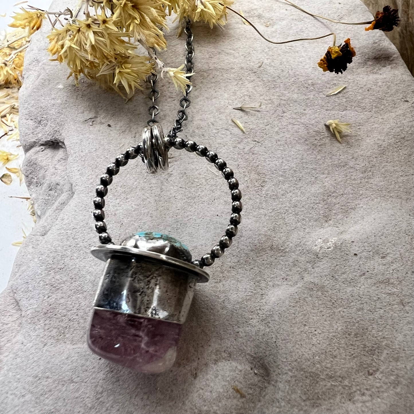 Tourmaline Pendulum Necklace