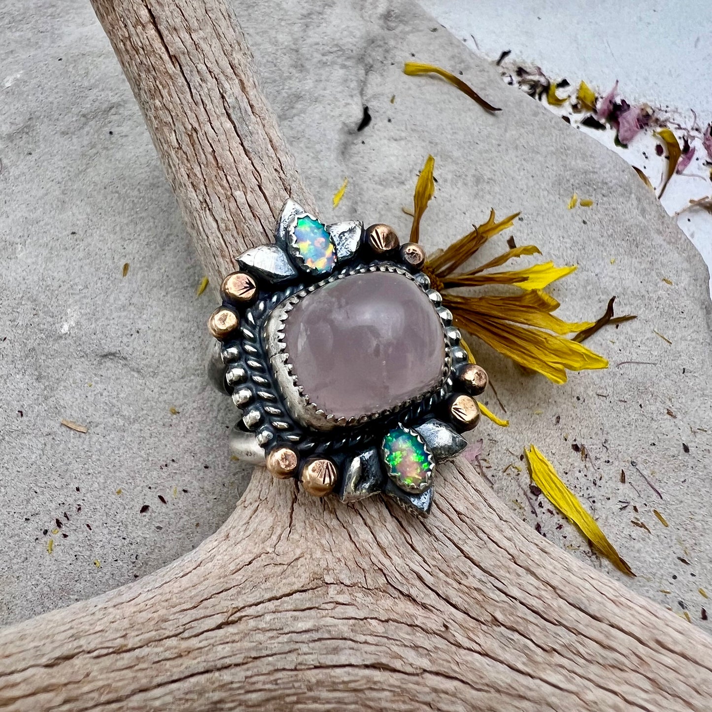 Rose Quartz Ring