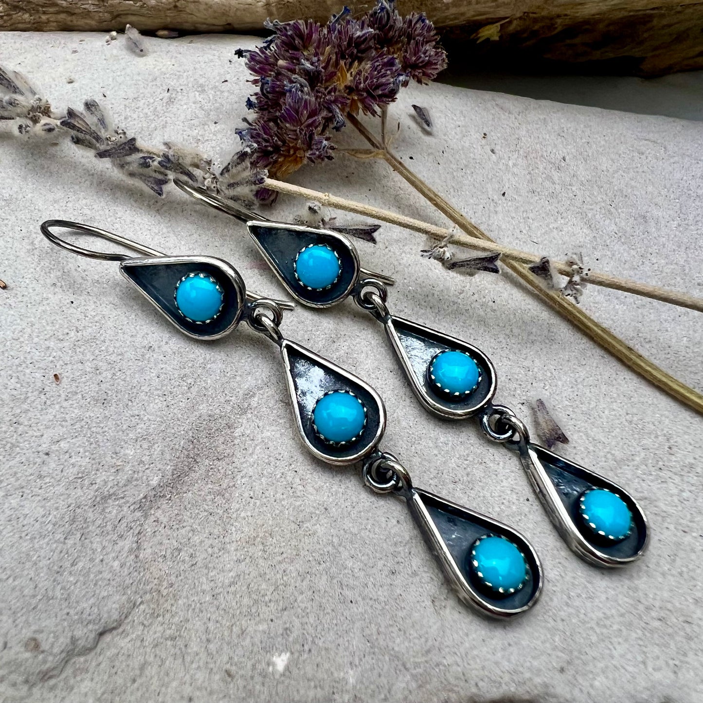 Triple Teardrop Earrings