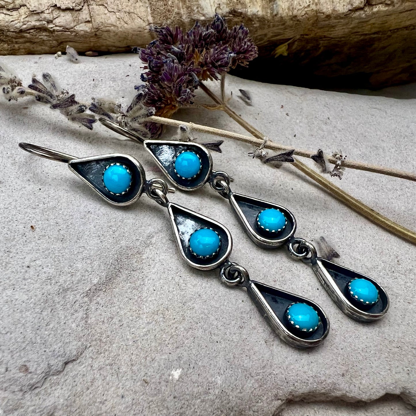 Triple Teardrop Earrings