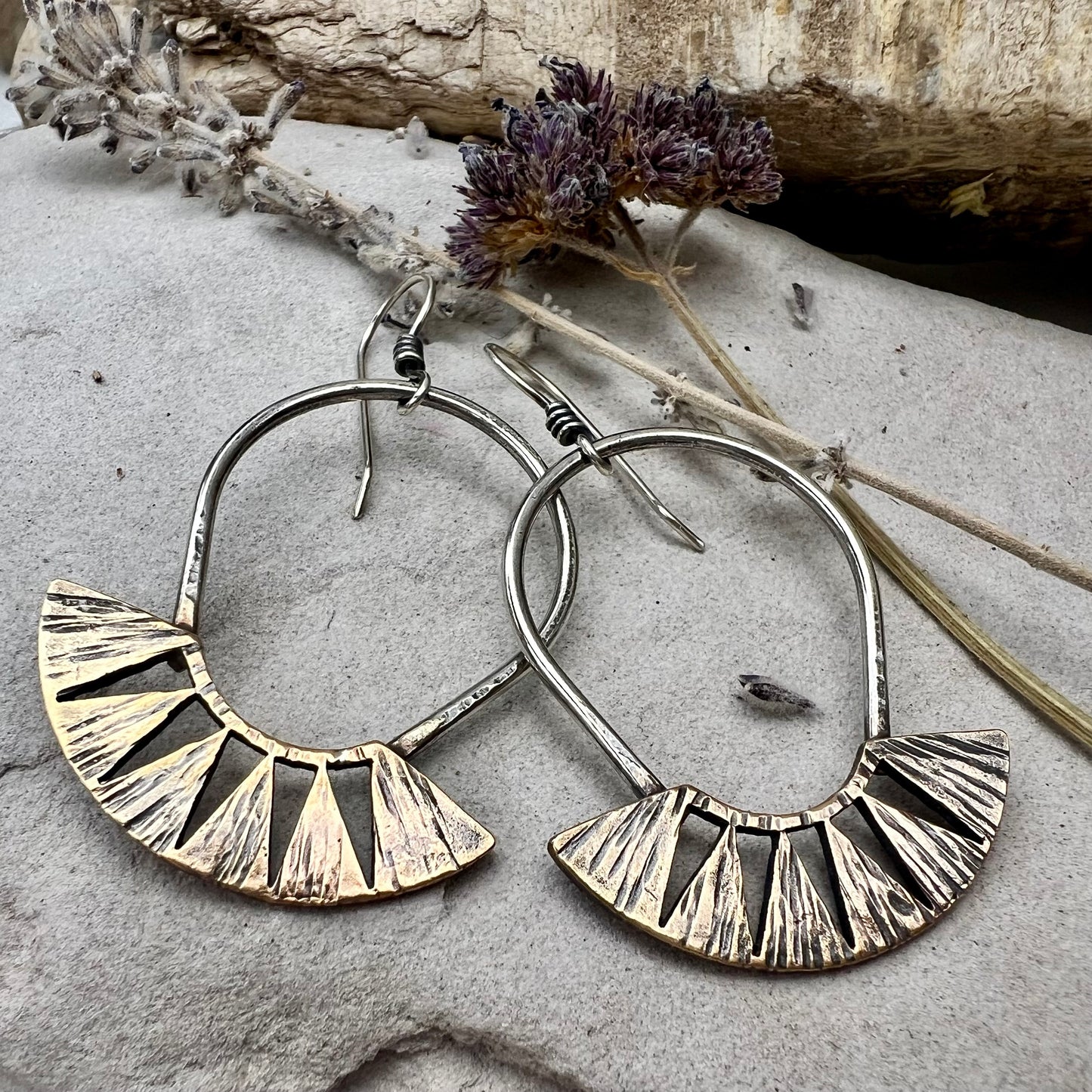 Bronze Juniper Hoops