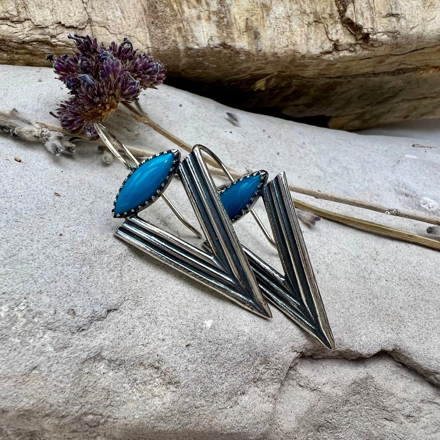 Turquoise Apex Earrings