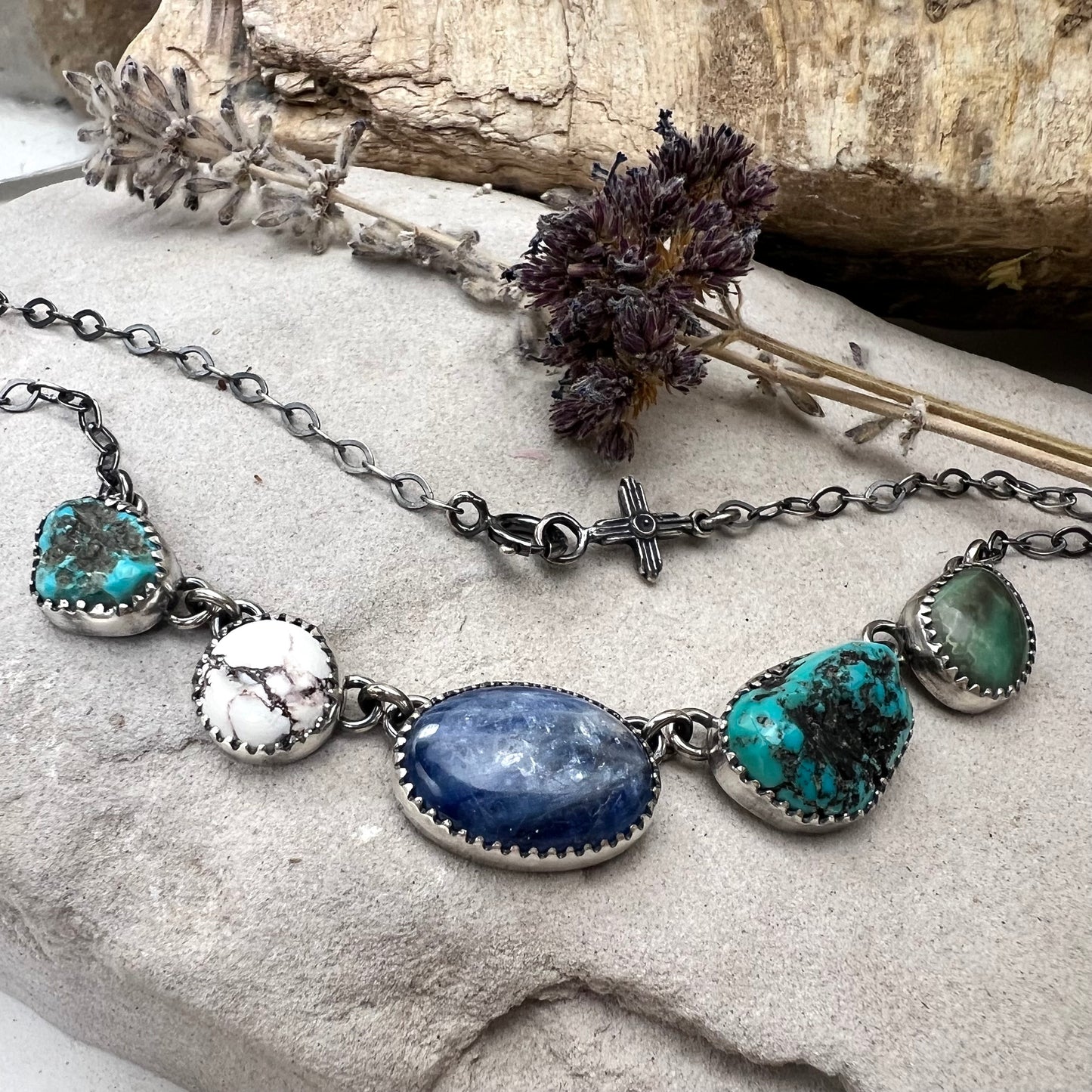 Multi-stone Linked Necklace