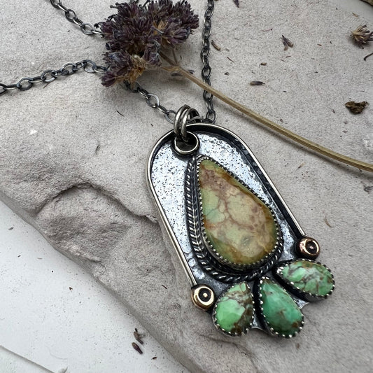 Turquoise Teardrop Necklace
