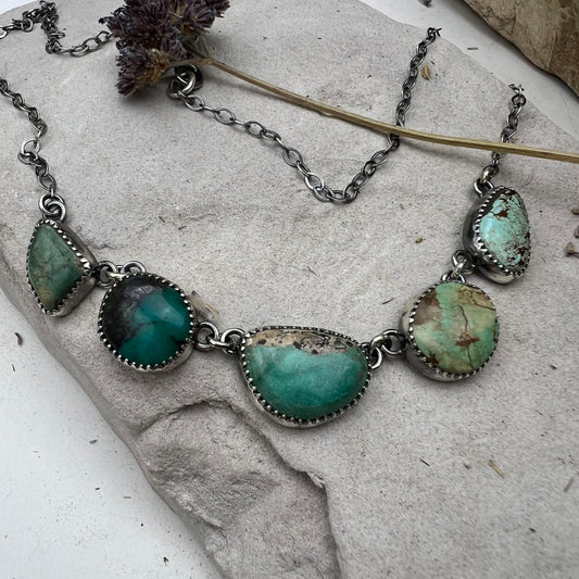 Linked Turquoise Necklace