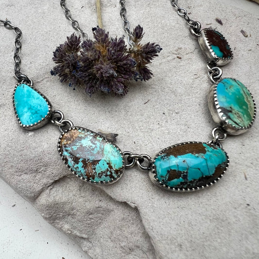 Linked Turquoise Necklace