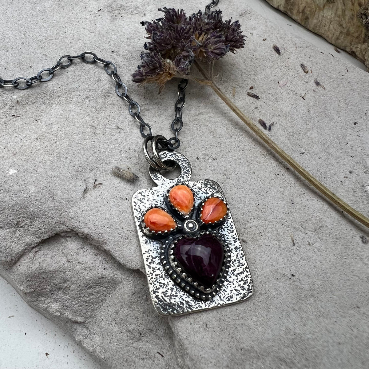 Spiny Oyster Dog Tag Necklace